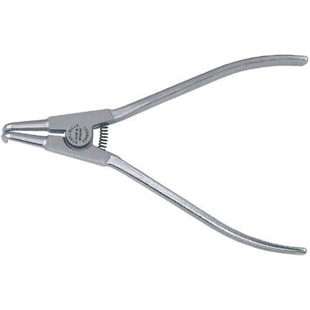 Circlip Plier,outside,SizeA 31 L.200mm Tool Tip-d.2,3mm Head Mattchrome Plated Handles